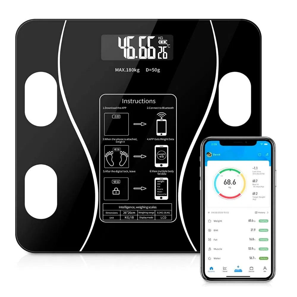 Bascula Inteligente / Bluetooth Vidrio Templado App Digital